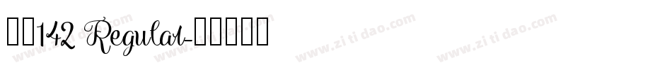 字魂142 Regular字体转换